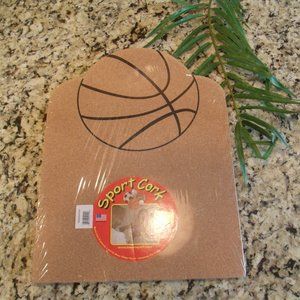 Sport Cork Basketball Theme Corkboard NWOT